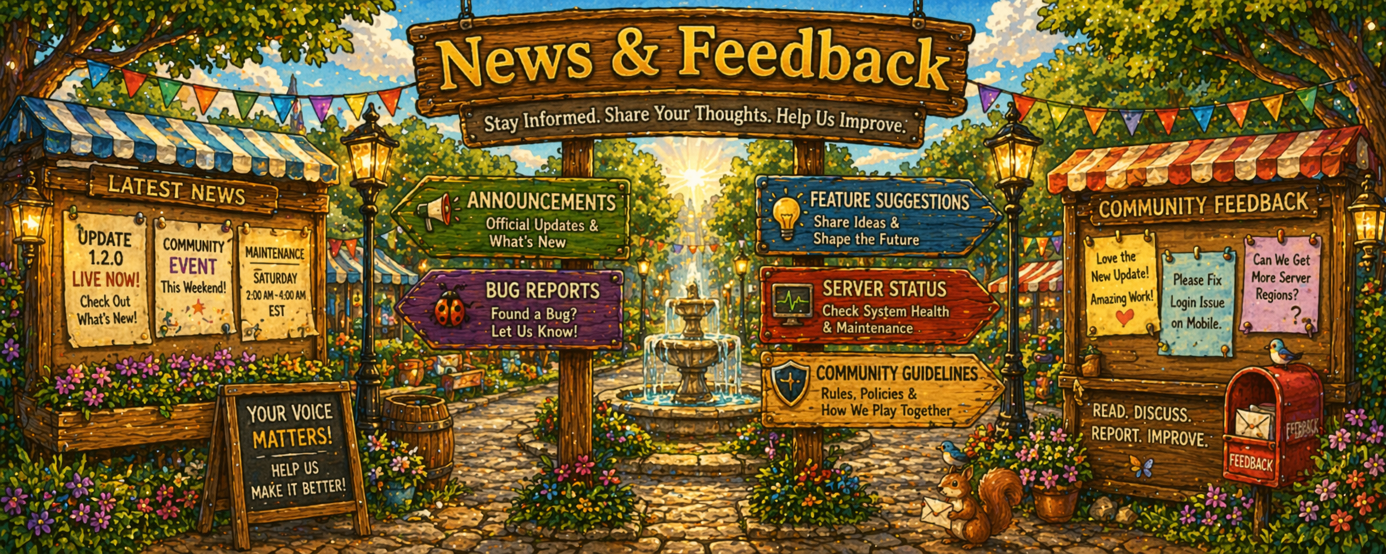 News & Feedback